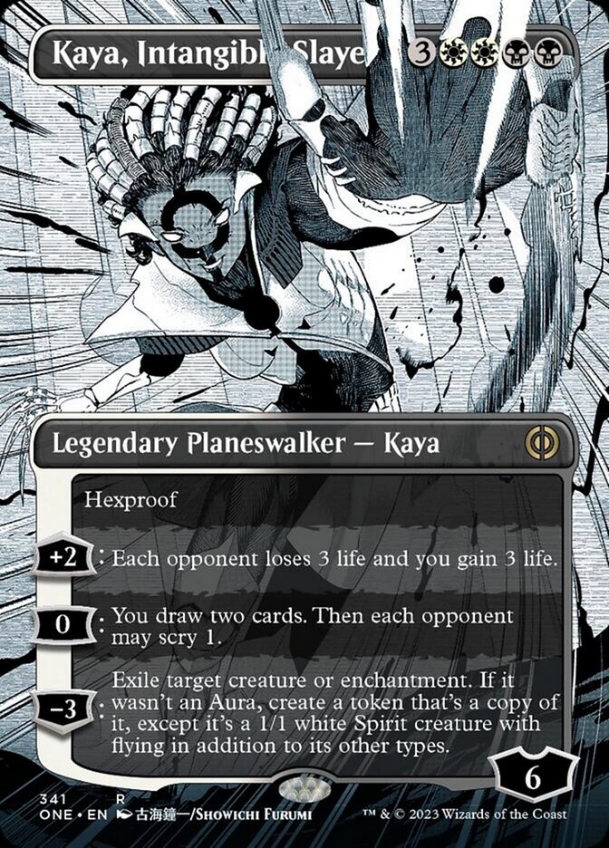 Kaya, Intangible Slayer (Borderless Manga) [Phyrexia: All Will Be One] | Clutch Gaming