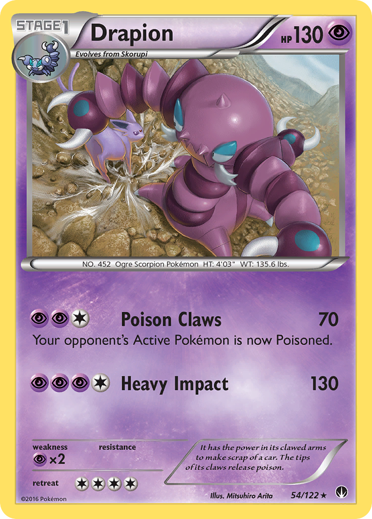 Drapion (54/122) [XY: BREAKpoint] | Clutch Gaming