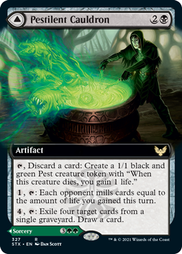 Pestilent Cauldron // Restorative Burst (Extended Art) [Strixhaven: School of Mages] | Clutch Gaming