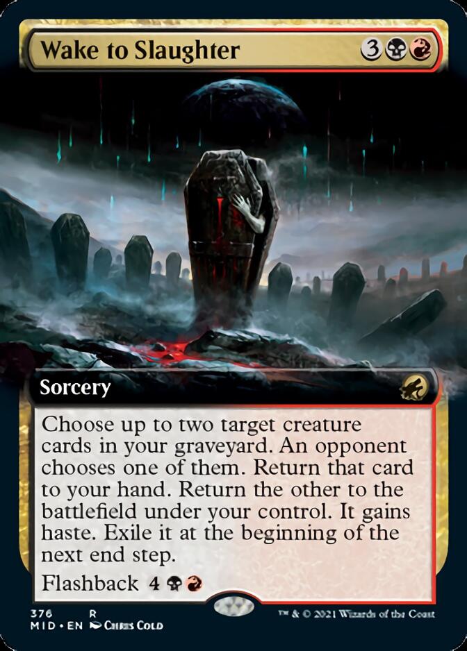 Wake to Slaughter (Extended Art) [Innistrad: Midnight Hunt] | Clutch Gaming