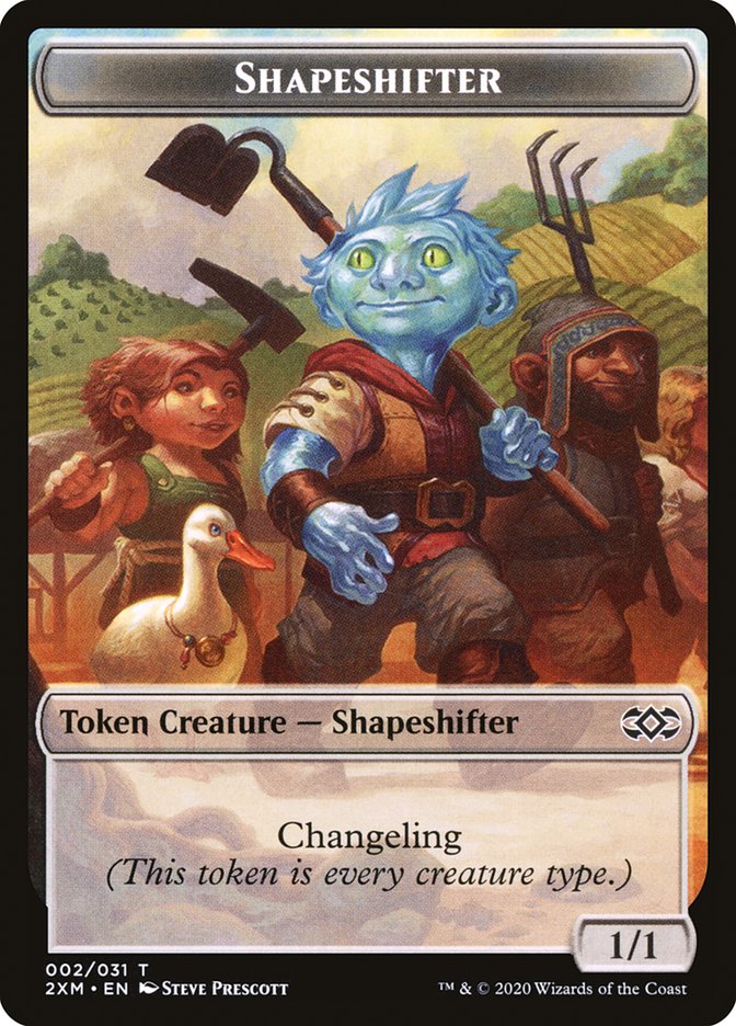 Elemental // Shapeshifter Double-Sided Token [Double Masters Tokens] | Clutch Gaming