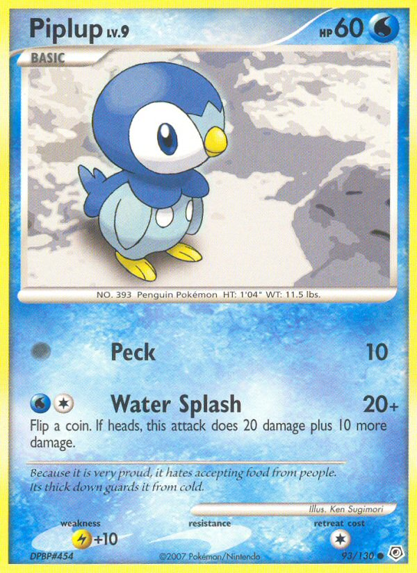 Piplup (93/130) [Diamond & Pearl: Base Set] | Clutch Gaming