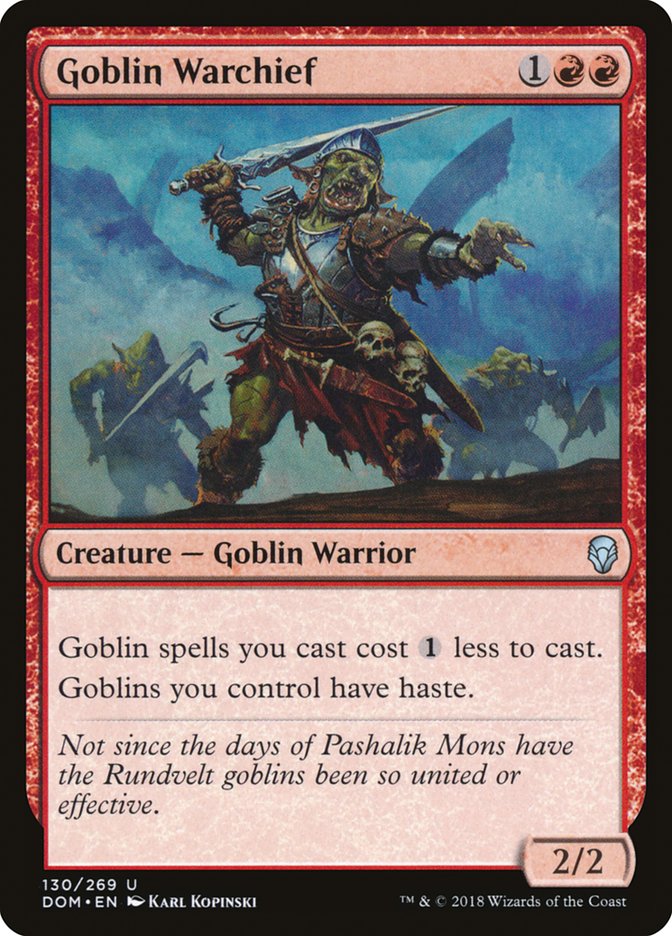 Goblin Warchief [Dominaria] | Clutch Gaming