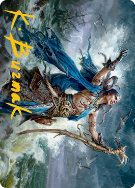 Lier, Disciple of the Drowned Art Card (Gold-Stamped Signature) [Innistrad: Midnight Hunt Art Series] | Clutch Gaming
