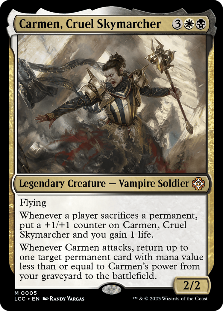 Carmen, Cruel Skymarcher [The Lost Caverns of Ixalan Commander] | Clutch Gaming