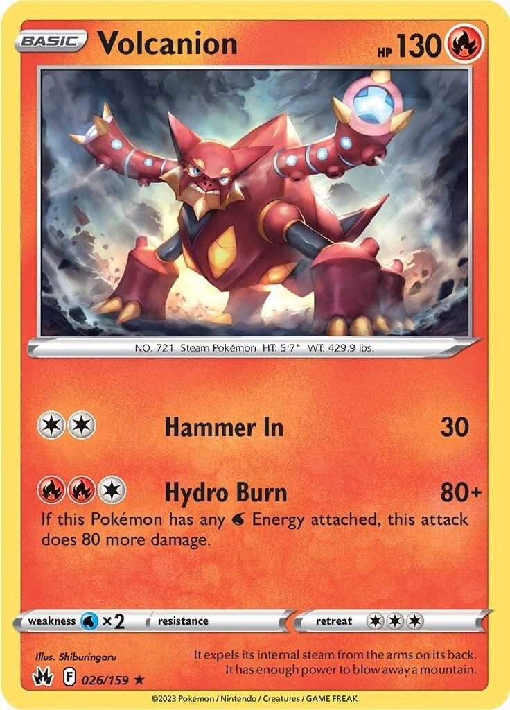 Volcanion (026/159) [Sword & Shield: Crown Zenith] | Clutch Gaming