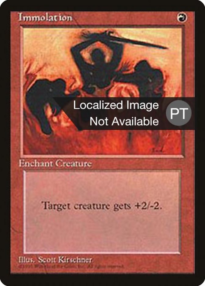 Immolation [Fourth Edition (Foreign Black Border)] | Clutch Gaming