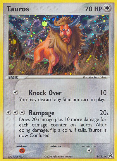 Tauros (16/112) [EX: FireRed & LeafGreen] | Clutch Gaming