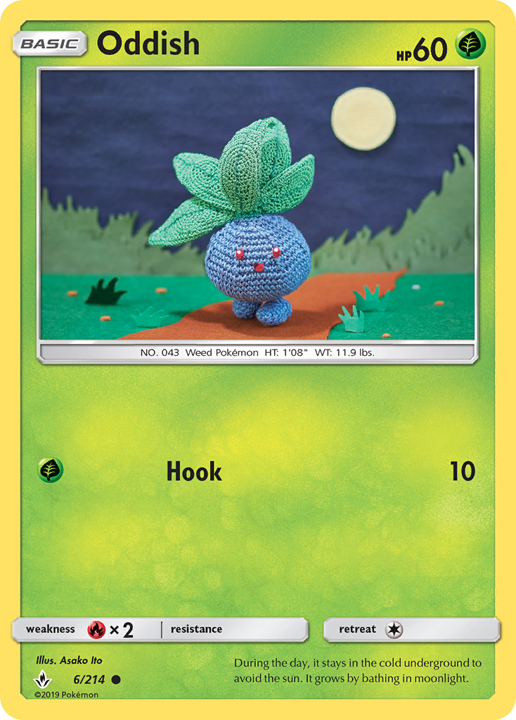 Oddish (6/214) [Sun & Moon: Unbroken Bonds] | Clutch Gaming