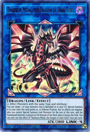 Darkness Metal, the Dragon of Dark Steel [JUMP-EN087] Ultra Rare | Clutch Gaming