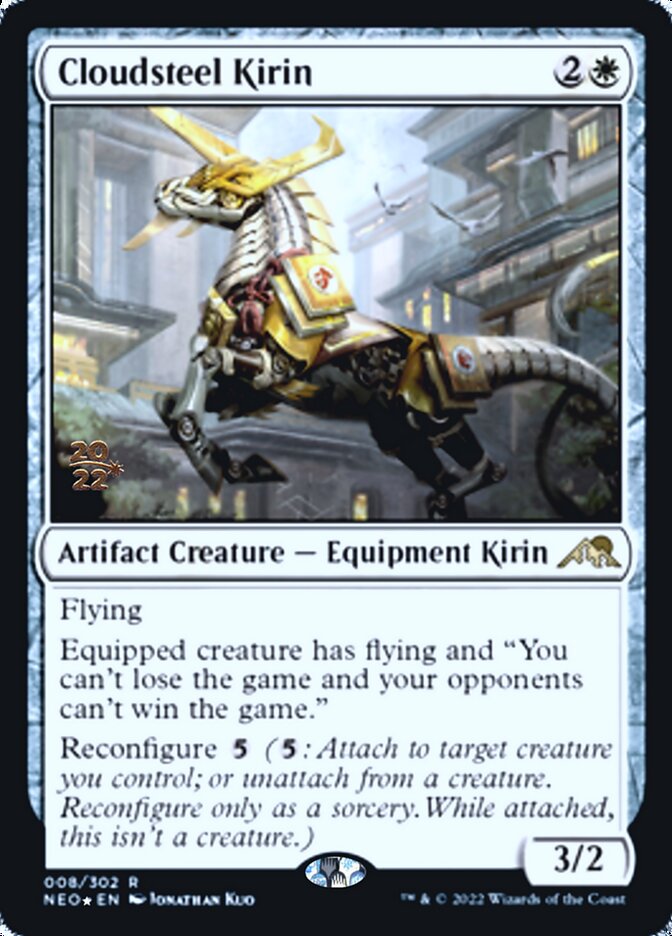 Cloudsteel Kirin [Kamigawa: Neon Dynasty Prerelease Promos] | Clutch Gaming