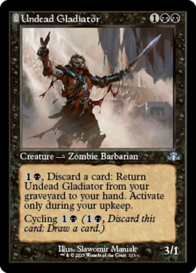 Undead Gladiator (Retro) [Dominaria Remastered] | Clutch Gaming