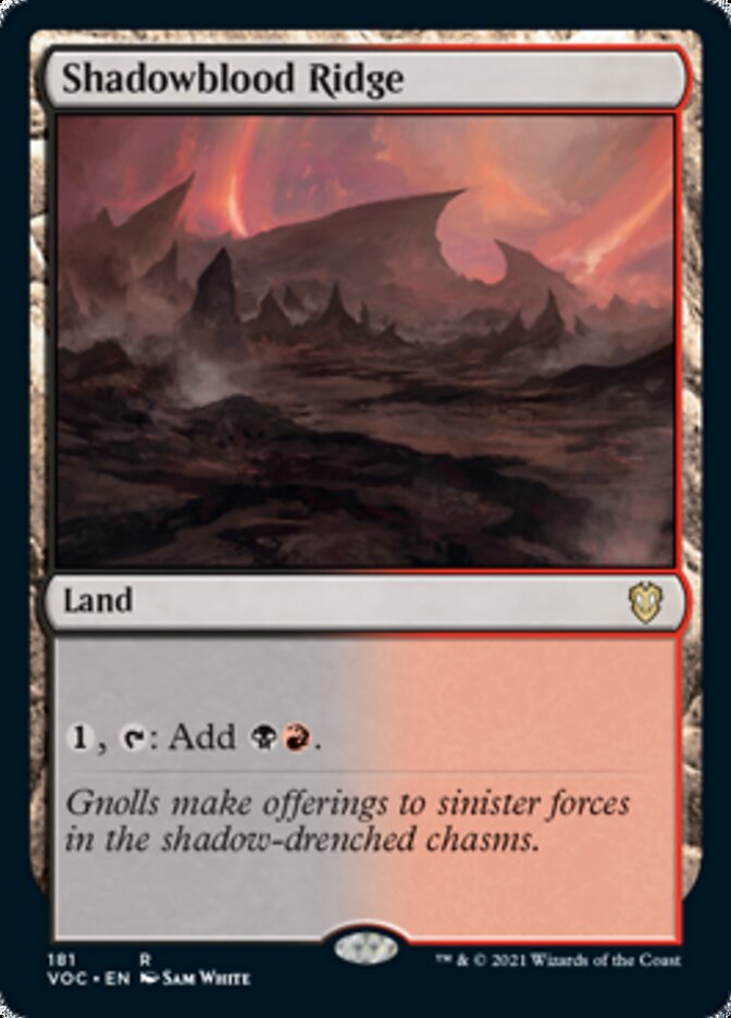 Shadowblood Ridge [Innistrad: Crimson Vow Commander] | Clutch Gaming