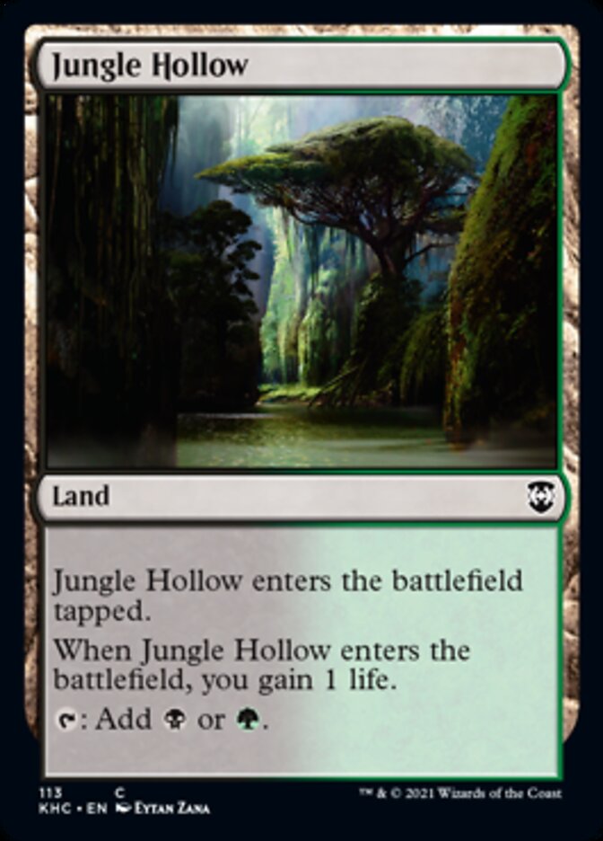 Jungle Hollow [Kaldheim Commander] | Clutch Gaming