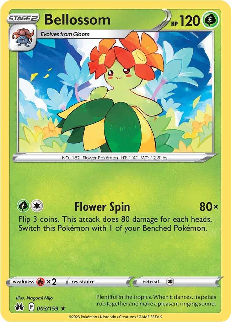 Bellossom (003/159) [Sword & Shield: Crown Zenith] | Clutch Gaming