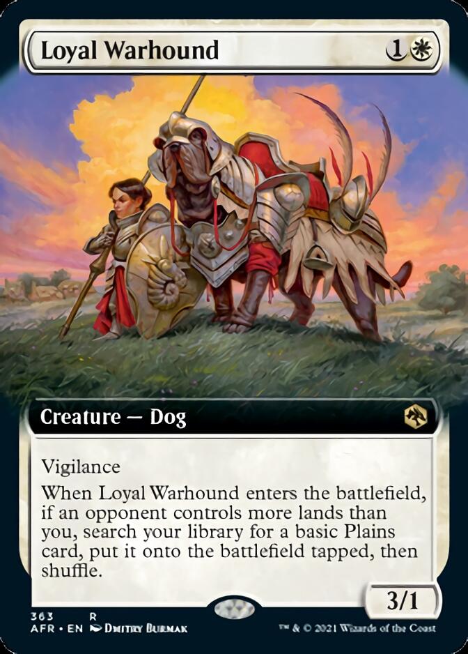 Loyal Warhound (Extended Art) [Dungeons & Dragons: Adventures in the Forgotten Realms] | Clutch Gaming