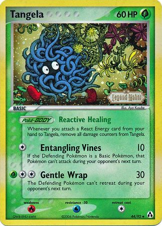 Tangela (44/92) (Stamped) [EX: Legend Maker] | Clutch Gaming