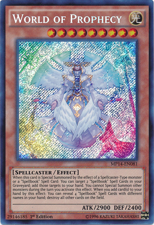 World of Prophecy [MP14-EN081] Secret Rare | Clutch Gaming