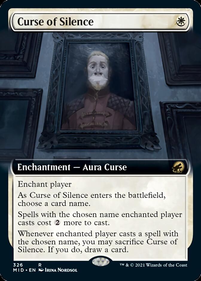 Curse of Silence (Extended Art) [Innistrad: Midnight Hunt] | Clutch Gaming