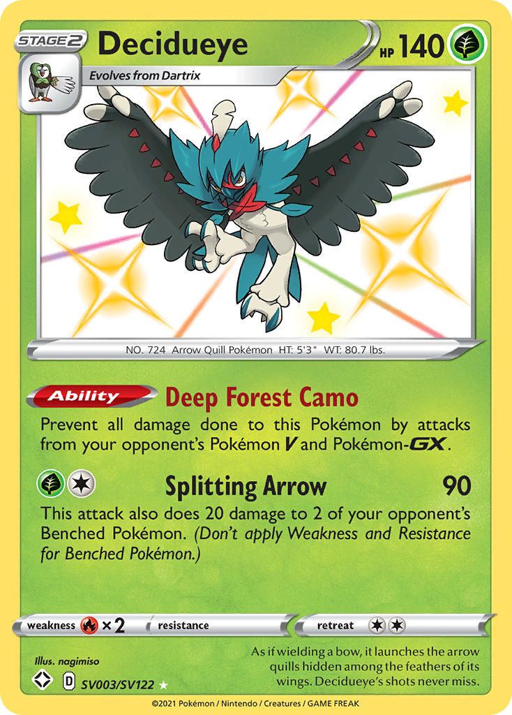 Decidueye (SV003/SV122) [Sword & Shield: Shining Fates] | Clutch Gaming