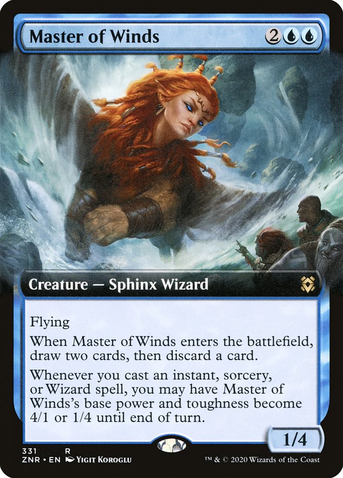 Master of Winds (Extended Art) [Zendikar Rising] | Clutch Gaming