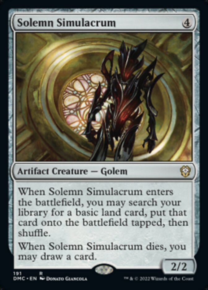 Solemn Simulacrum [Dominaria United Commander] | Clutch Gaming