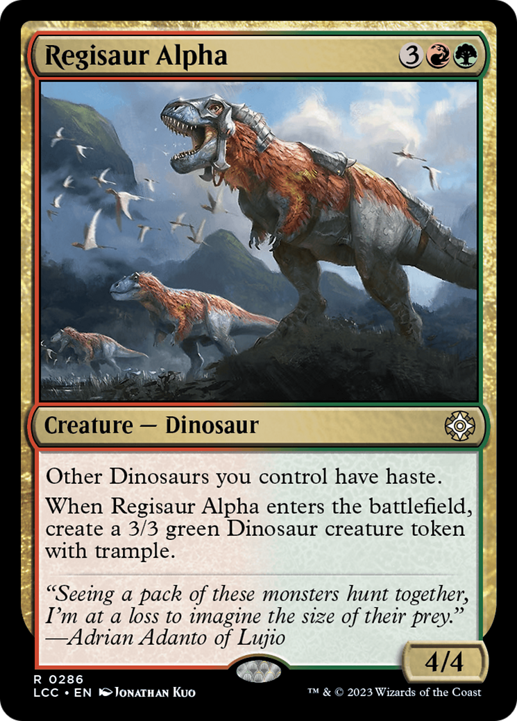 Regisaur Alpha [The Lost Caverns of Ixalan Commander] | Clutch Gaming