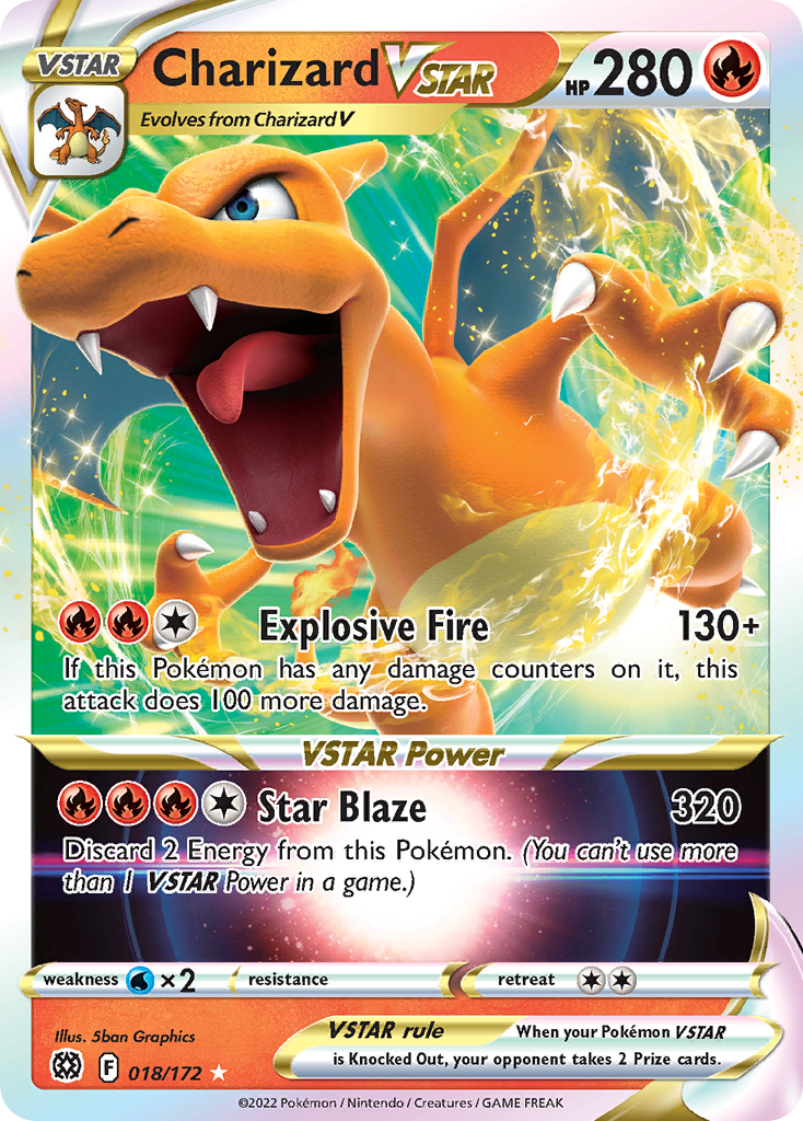 Charizard VSTAR (018/172) (Jumbo Card) [Sword & Shield: Brilliant Stars] | Clutch Gaming