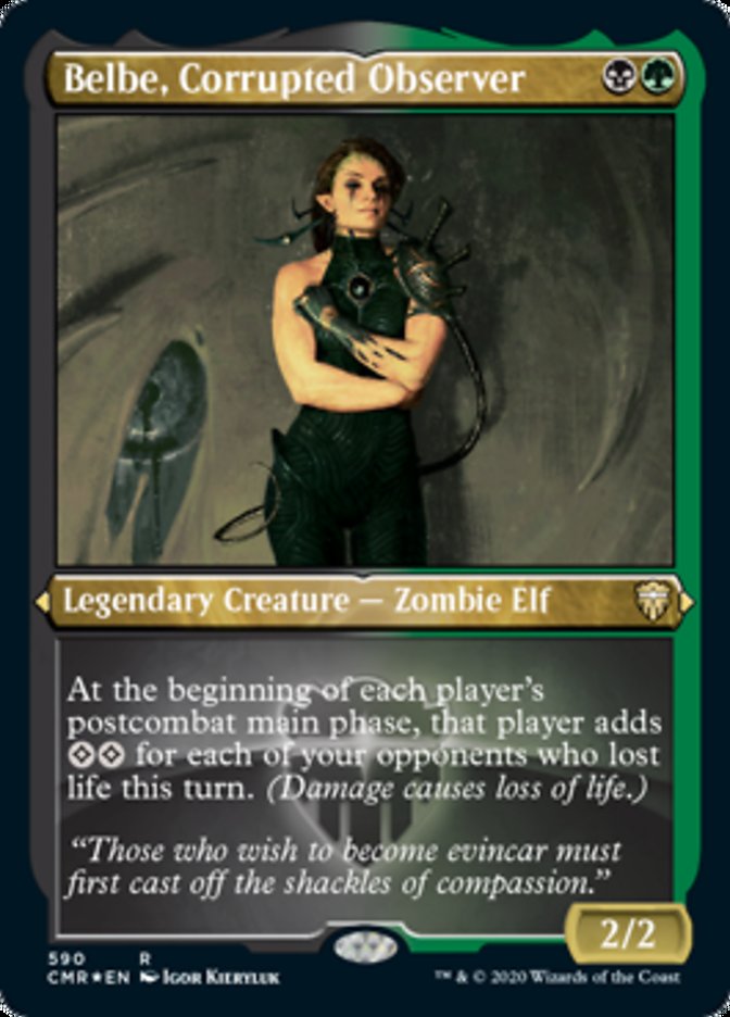 Belbe, Corrupted Observer (Etched) [Commander Legends] | Clutch Gaming