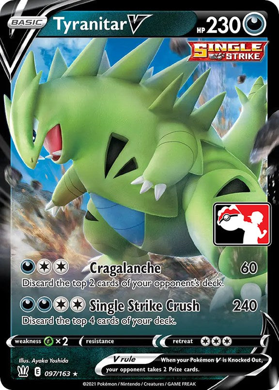 Tyranitar V (097/163) [Prize Pack Series One] | Clutch Gaming