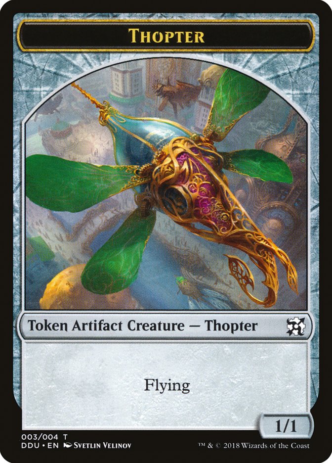 Thopter Token (003/004) [Duel Decks: Elves vs. Inventors Tokens] | Clutch Gaming