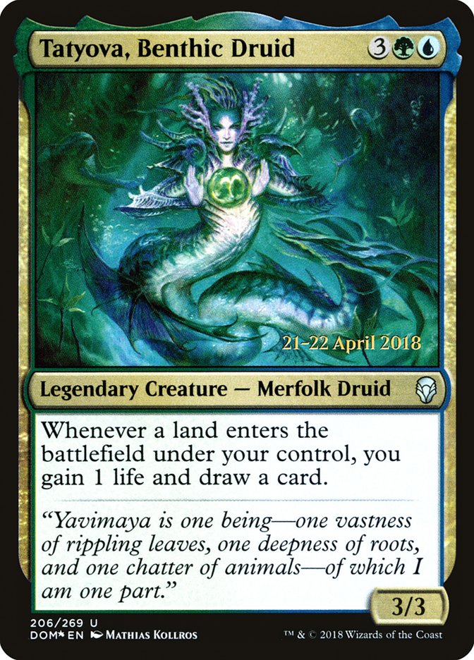 Tatyova, Benthic Druid [Dominaria Prerelease Promos] | Clutch Gaming