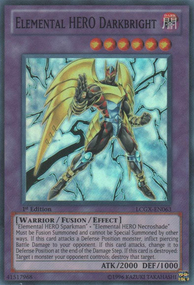 Elemental HERO Darkbright [LCGX-EN063] Super Rare | Clutch Gaming