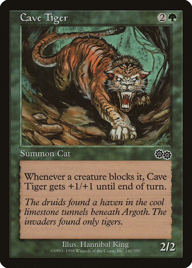 Cave Tiger [Urza's Saga] | Clutch Gaming