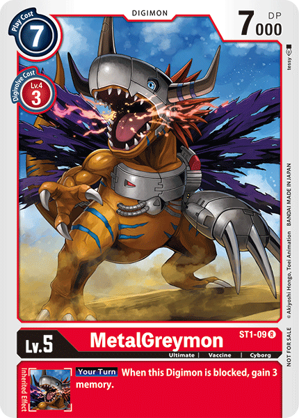 MetalGreymon [ST1-09] (Tamer Battle Pack) [Starter Deck: Gaia Red Promos] | Clutch Gaming