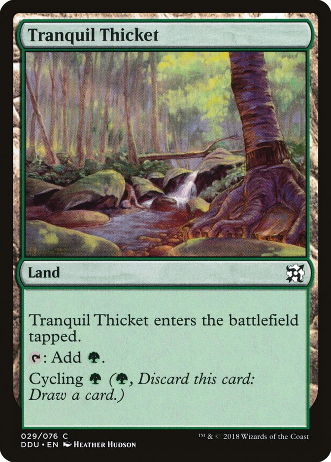 Tranquil Thicket [Duel Decks: Elves vs. Inventors] | Clutch Gaming