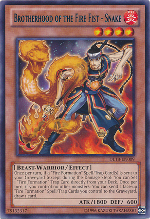 Brotherhood of the Fire Fist - Snake (Blue) [DL18-EN009] Rare | Clutch Gaming