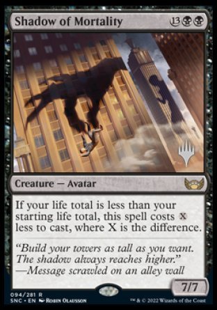 Shadow of Mortality (Promo Pack) [Streets of New Capenna Promos] | Clutch Gaming
