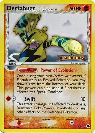 Electabuzz (29/101) (Delta Species) (Stamped) [EX: Dragon Frontiers] | Clutch Gaming