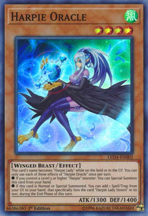 Harpie Oracle [LED4-EN002] Super Rare | Clutch Gaming