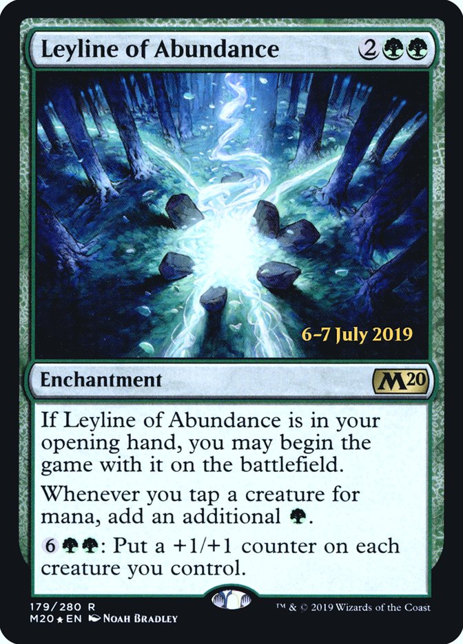 Leyline of Abundance [Core Set 2020 Prerelease Promos] | Clutch Gaming