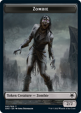 Zombie // Human Soldier Double-Sided Token [Game Night: Free-for-All Tokens] | Clutch Gaming