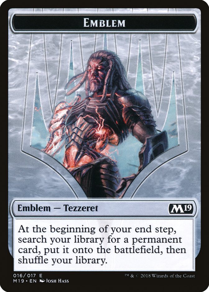 Tezzeret, Artifice Master Emblem [Core Set 2019 Tokens] | Clutch Gaming