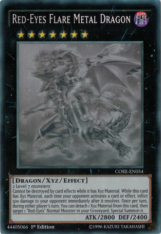 Red-Eyes Flare Metal Dragon [CORE-EN054] Ghost Rare | Clutch Gaming