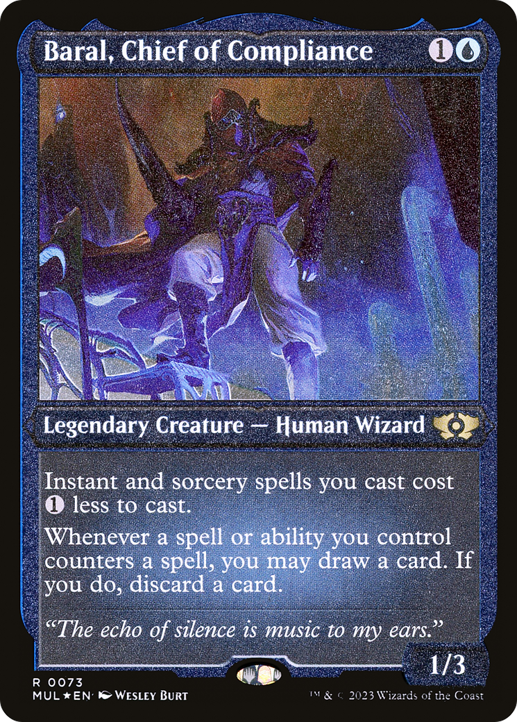 Baral, Chief of Compliance (Foil Etched) [Multiverse Legends] | Clutch Gaming