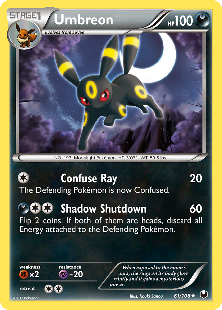 Umbreon (61/108) [Black & White: Dark Explorers] | Clutch Gaming