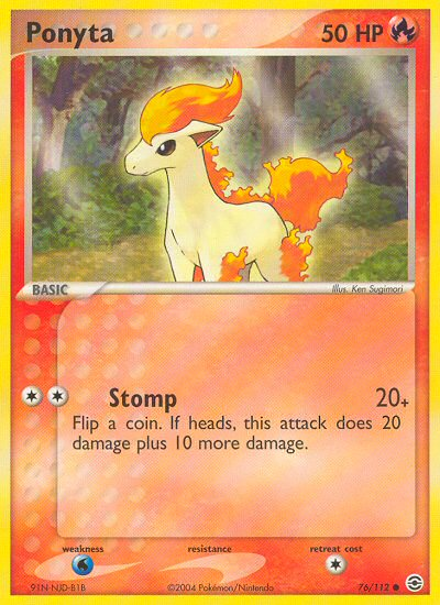 Ponyta (76/112) [EX: FireRed & LeafGreen] | Clutch Gaming