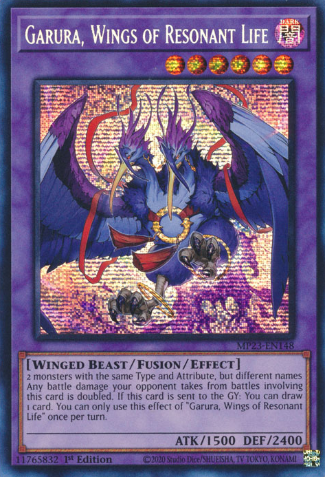 Garura, Wings of Resonant Life [MP23-EN148] Prismatic Secret Rare | Clutch Gaming