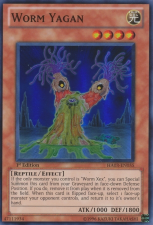 Worm Yagan [HA03-EN055] Super Rare | Clutch Gaming