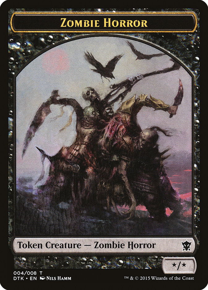 Zombie Horror Token [Dragons of Tarkir Tokens] | Clutch Gaming